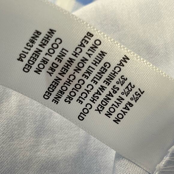 Crown & Ivy Crop Pants Size 10 Checkered Blue and White - Picture 6 of 12